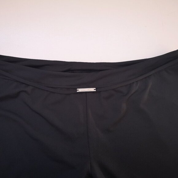 Denise Austin Qwick-Dri Ladies Black Size Large Elastic Waist Capri Length Pants - Picture 10 of 15